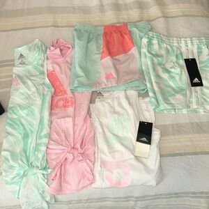 Lot of Adidas girls tops/bottoms - 2 NWT